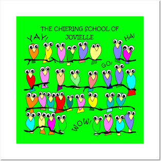 Chiering School of Jovielle Single Bright Green Posters and Art
